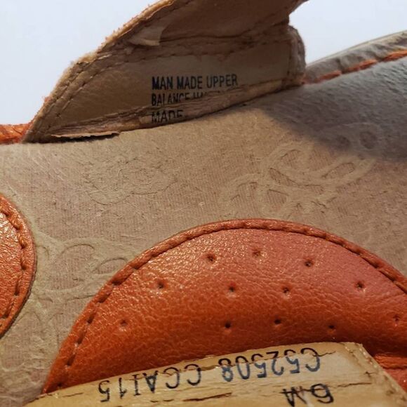 BOC Born Concepts Women's Orange Braided Sandals Size 6 - Picture 4 of 6